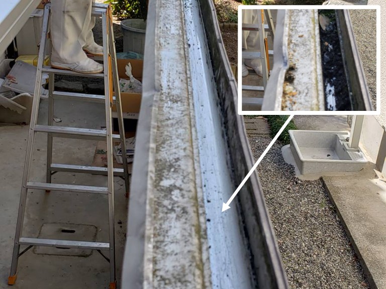 高石市　軒樋掃除